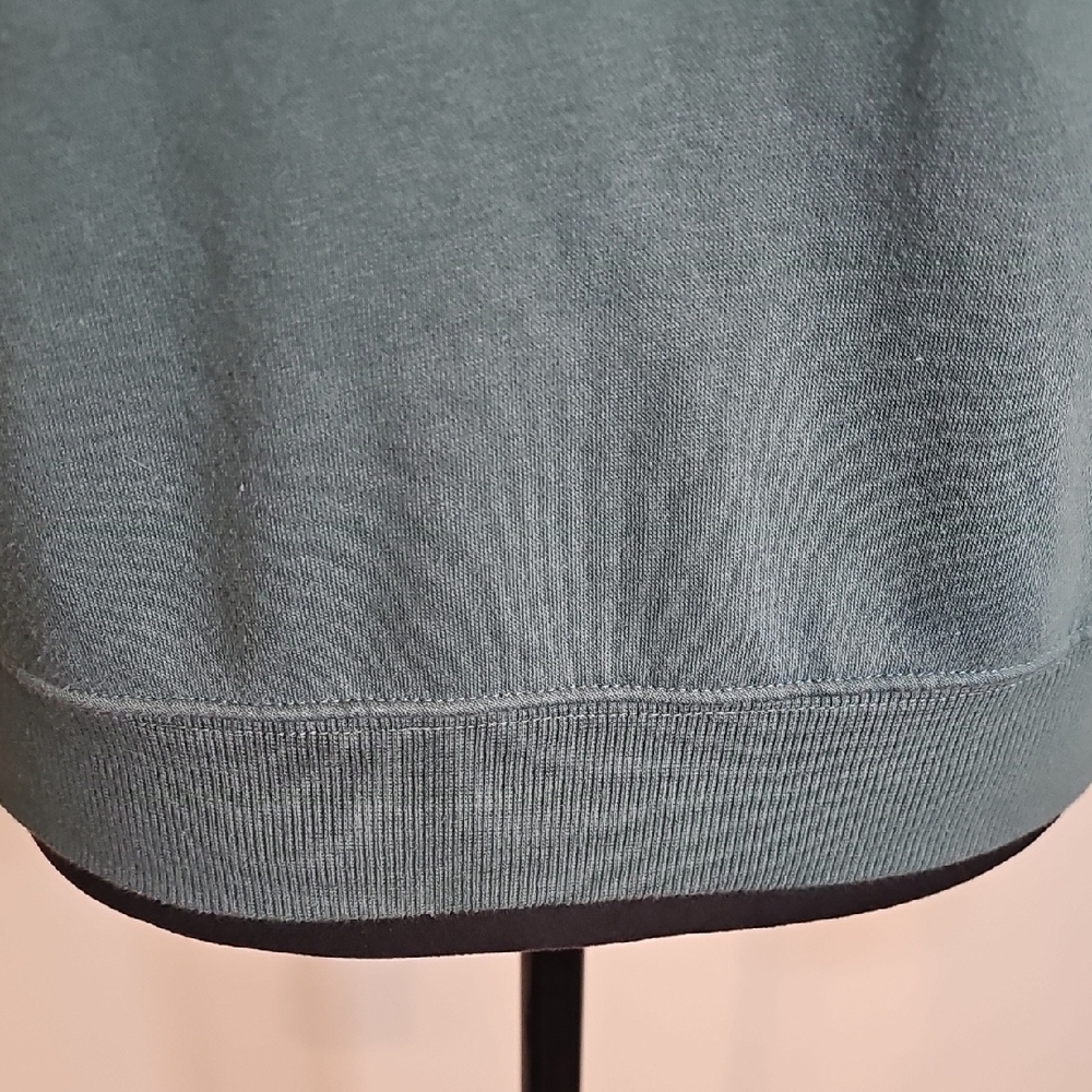 Universal Thread Women's Teal Half-Zip Sweatshirt - Picture 3 of 9